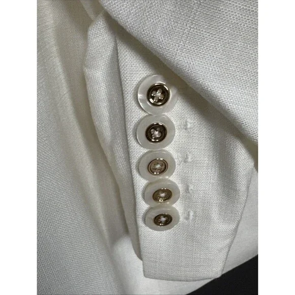 NWOT Veronica Beard Hollis Dickey Size 12 Single-Breasted Blazer in Off White